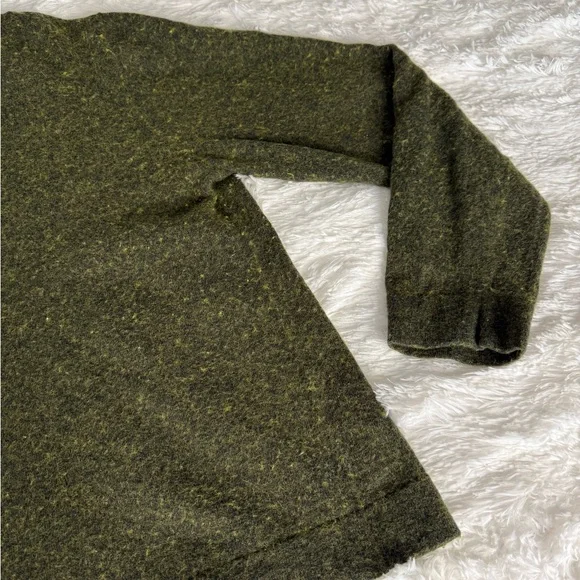J. Crew Teddie Olive Green Crewneck Sweater Size XL - Picture 6 of 7